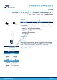 STWA70N60DM6 Datasheet Cover