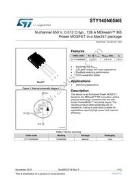 STY145N65M5 Cover