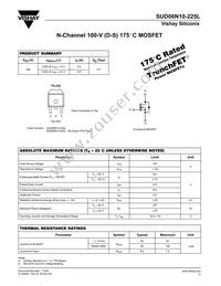 SUD06N10-225L-E3 Datasheet Cover