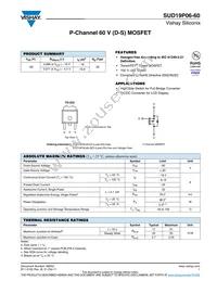 SUD19P06-60-E3 Datasheet Cover