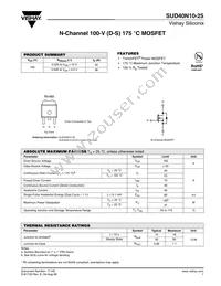 SUD40N10-25-T4-E3 Datasheet Cover