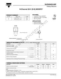 SUD50N03-09P-E3 Cover