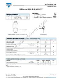 SUD50N03-12P-E3 Datasheet Cover