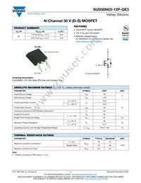 SUD50N03-12P-GE3 Datasheet Cover
