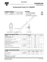 SUD50N06-08H-E3 Datasheet Cover