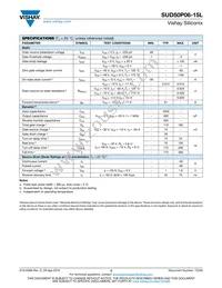 SUD50P06-15L-T4-E3 Datasheet Page 2