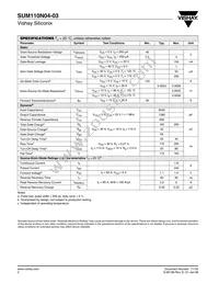 SUM110N04-03-E3 Datasheet Page 2