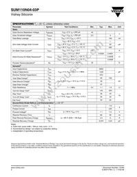 SUM110N04-03P-E3 Datasheet Page 2