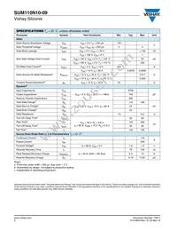 SUM110N10-09-E3 Datasheet Page 2