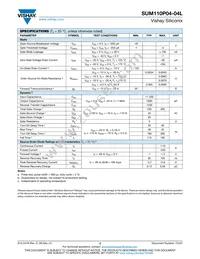 SUM110P04-04L-E3 Datasheet Page 2