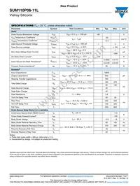 SUM110P08-11L-E3 Datasheet Page 2
