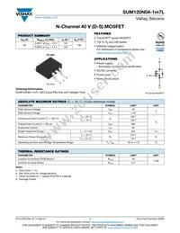 SUM120N04-1M7L-GE3 Datasheet Cover