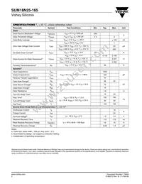 SUM18N25-165-E3 Datasheet Page 2