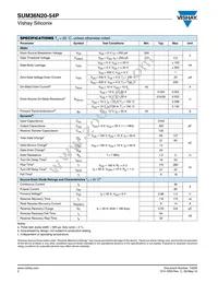 SUM36N20-54P-E3 Datasheet Page 2