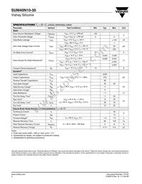 SUM40N10-30-E3 Datasheet Page 2