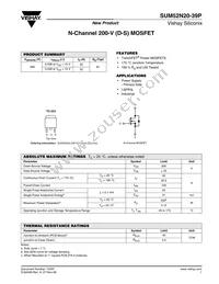 SUM52N20-39P-E3 Cover