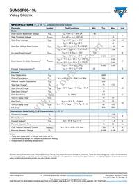 SUM55P06-19L-E3 Datasheet Page 2