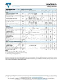 SUM70101EL-GE3 Datasheet Page 2