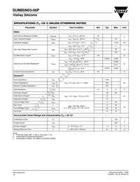 SUM85N03-06P-E3 Datasheet Page 2