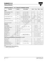 SUM85N15-19-E3 Datasheet Page 2