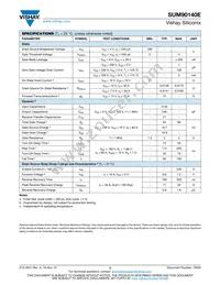 SUM90140E-GE3 Datasheet Page 2