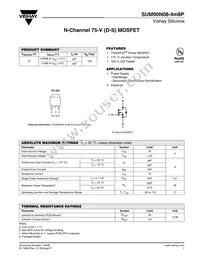 SUM90N08-4M8P-E3 Datasheet Cover