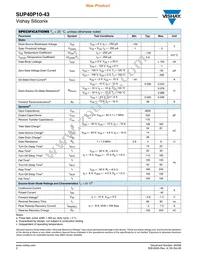 SUP40P10-43-GE3 Datasheet Page 2