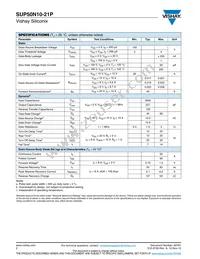 SUP50N10-21P-GE3 Datasheet Page 2