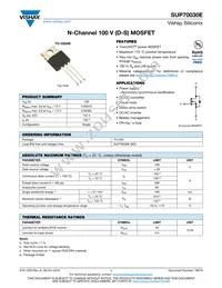 SUP70030E-GE3 Datasheet Cover