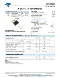 SUP70060E-GE3 Datasheet Cover