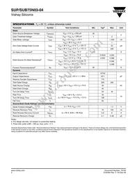 SUP75N03-04-E3 Datasheet Page 2