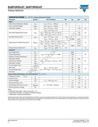 SUP75P03-07-E3 Datasheet Page 2