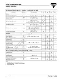 SUP85N03-04P-E3 Datasheet Page 2