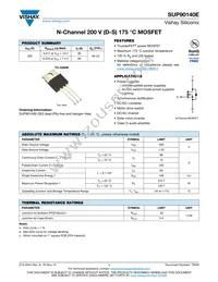 SUP90140E-GE3 Datasheet Cover