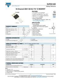 SUP90142E-GE3 Datasheet Cover