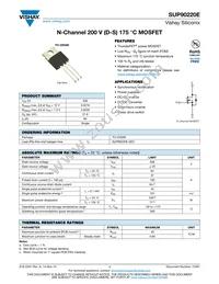 SUP90220E-GE3 Datasheet Cover