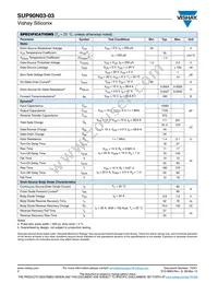 SUP90N03-03-E3 Datasheet Page 2