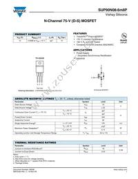 SUP90N08-6M8P-E3 Datasheet Cover