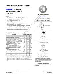 SVD14N03RT4G Datasheet Cover