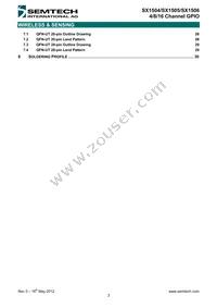 SX1506I091TRT Datasheet Page 3