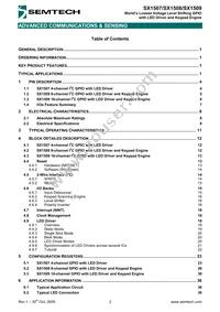 SX1508IULTRT Datasheet Page 2