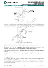 SX8655ICSTRT Datasheet Page 17