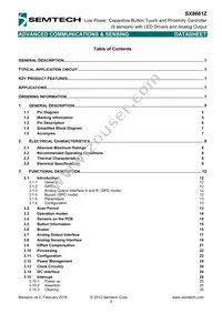 SX8661I07ZULTRT Datasheet Page 2