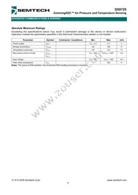 SX8725E083TDT Datasheet Page 4