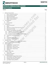 SX8733EWLTRT Datasheet Page 2