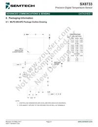 SX8733EWLTRT Datasheet Page 21