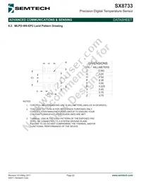 SX8733EWLTRT Datasheet Page 22