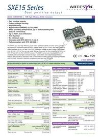 SXE15-48D05-3V3J Datasheet Cover