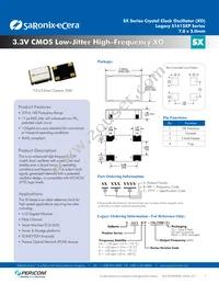 SXF550009 Datasheet Cover