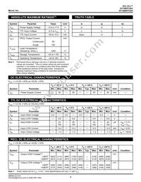 SY10EPT20VZG-TR Datasheet Page 3